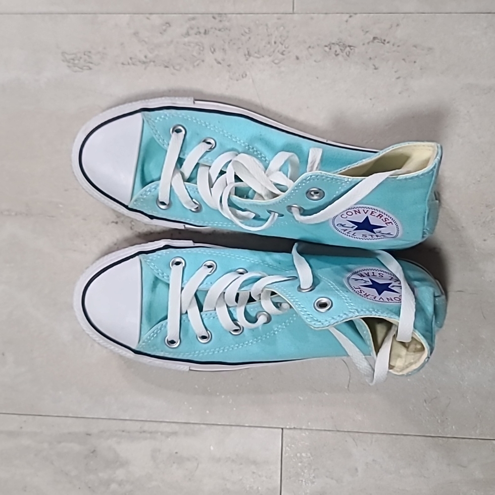 Converse baby blue high top
